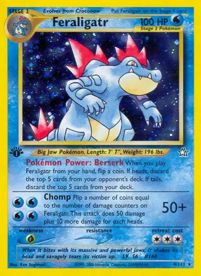 Feraligatr 4/111 1st Ed. Holo